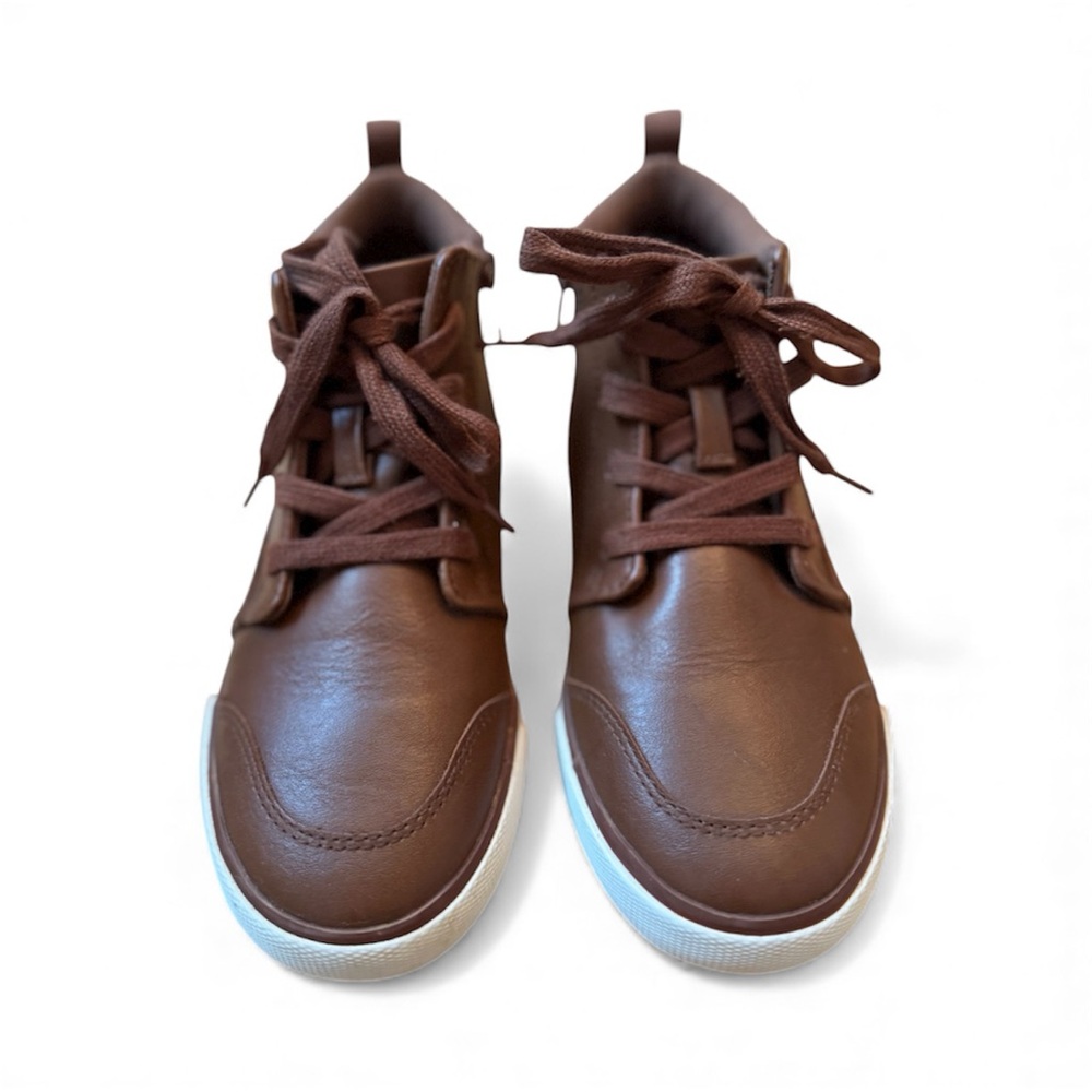 Brown High-Top Sneakers